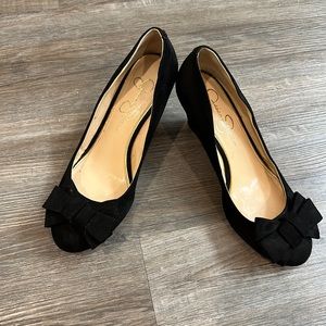 Jessica Simpson Black Wedges